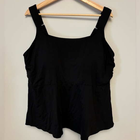 L.L.Bean Tankini Swim Top Black | 2X - Picture 1 of 5